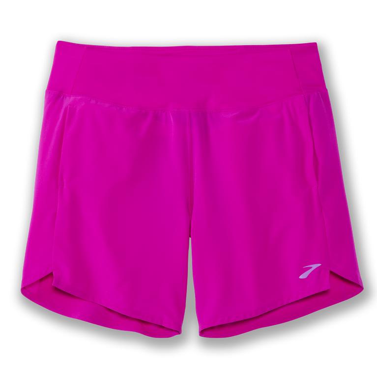 Brooks Chaser 7" Womens Running Shorts - Magenta - Indonesia (NJGQ-49358)